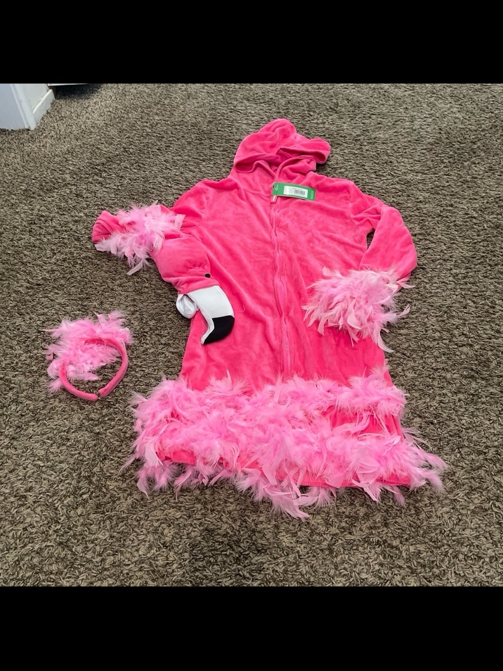tipsy elves, NWT flamingo dress Halloween costume adult small